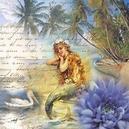 Image result for Vintage Mermaid On Phone