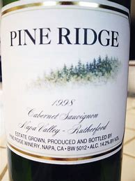 Image result for Pine Ridge Cabernet Sauvignon Rutherford