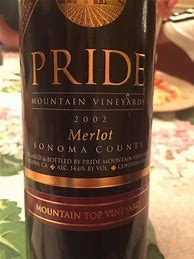 Image result for Pride Mountain Chardonnay Vintner's Select Cuvee Mountain Top