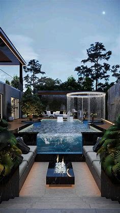 Absolute Goals 🔥 | Home building design, Backyard pool landscaping, Luxury homes