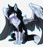 Image result for Anime White Wolf with Wings