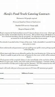 Image result for Food Contract Quote