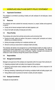 Image result for Safety Policy and Procedure Template