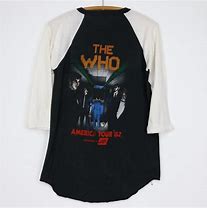 Image result for The Who 1982 Concert Shirt Rochester NY