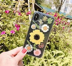 Image result for Clear Phone Case with Flowers On a Black Phone