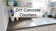 Image result for DIY Concrete Countertops Over Laminate