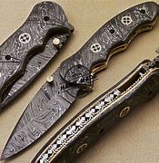 Image result for Antique Damascus Knife
