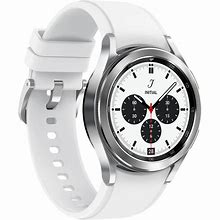 Image result for Samsung Watch 4 Classic Silver Colour