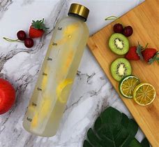 Image result for Water Bottle with Time Markings