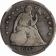 Image result for Silver Dollar 1847