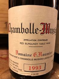 Image result for G Roumier Christophe Roumier Chambolle Musigny