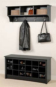 Image result for Entryway Wall Storage and Bench