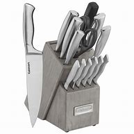 Image result for Stainless Steel Knife Block Set