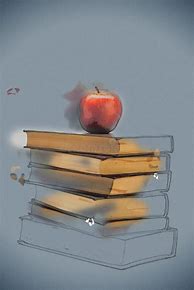 Image result for Books with Apple On Top