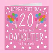 Image result for 20th Birthday Wishes to Daughter