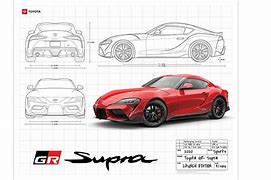 Image result for Toyota Supra Blueprint