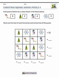 Image result for Christmas Math Addition Worksheets