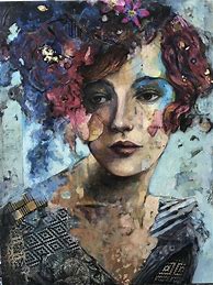 Image result for Mixed Media Collage Art Portraits