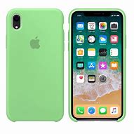 Image result for iPhone XR Silicone Case Apple Dark Green
