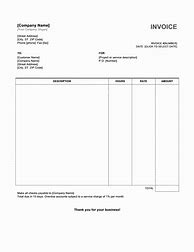 Image result for Blank Invoice Template to Print