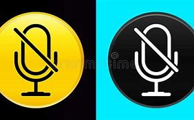 Image result for Mute Microphone Icon Yellow