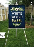 Image result for Wood Sign Stand