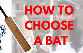 Image result for How to Select a Cricket Bat