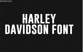 Image result for Harley Davidson Font