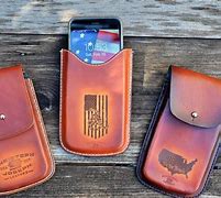 Image result for Leather Cell Phone Pouch with Belt Clip