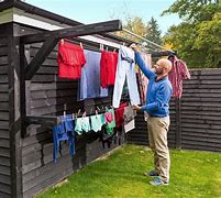 Image result for Outdoor Clothes Hanger Line