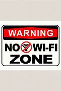 Image result for Printable No Wi-Fi Zone Sign