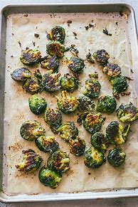 Image result for Smashed Brussel Sprouts with Parmesan