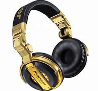 Image result for Gold Headphones DJ