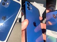 Image result for iPhone 12 Blue with Box