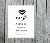Image result for Wifi Password Card Print