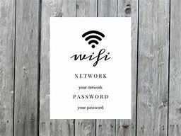 Image result for Wi-Fi Username and Password Template Printable