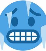 Image result for Cold Face Emoji