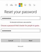 Image result for Reset Microsoft Account Password Windows 1.0