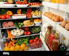 Image result for Refrigerator with Food