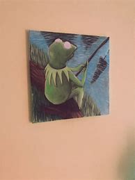Image result for Kermit Meme Acrylic Painting