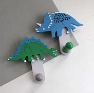 Image result for Personalised Dinosaur Kids Coat Hooks