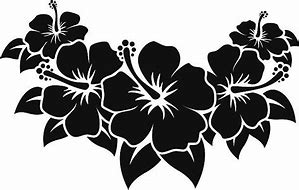 Image result for Black Hibiscus Flower Clip Art