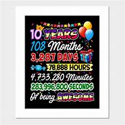 Image result for 10 Year Birthday Poster
