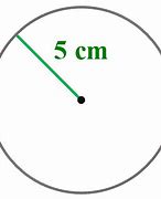 Image result for Circle with Radius of 2 Cm