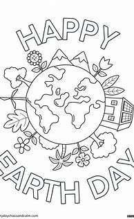 Image result for Happy Earth Coloring Page