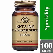 Image result for Betaine HCL Solgar
