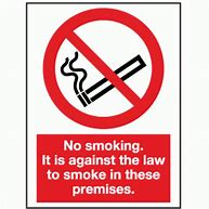 Image result for Printable Sign No Smoking Law
