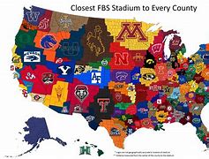 Image result for Most Gooled CFB Team by State Map