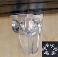 Image result for Clear Plastic Clips for Curio Cabinet Shelf