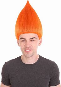 Image result for Orange Troll Hair Men
